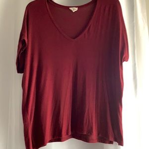 ZARA Burgundy Top
